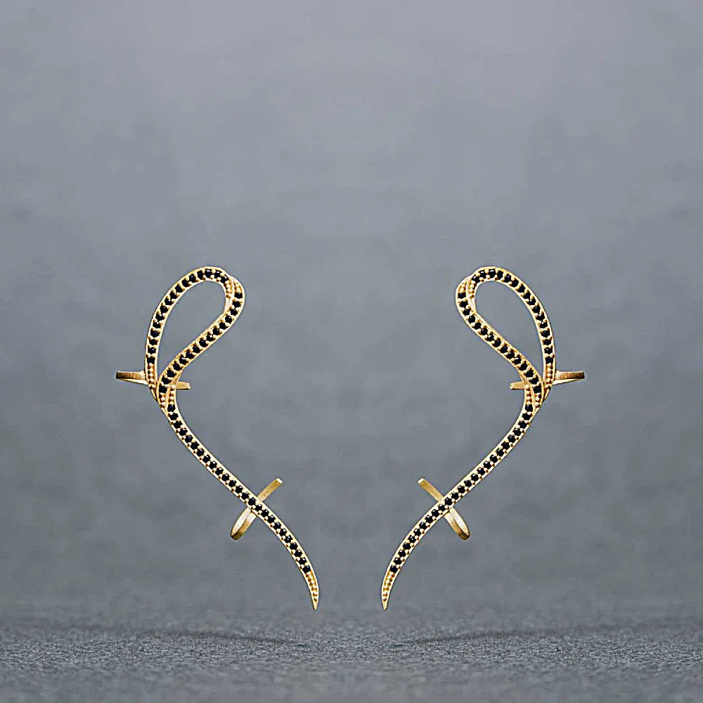 Flow Curve Ear Climbers