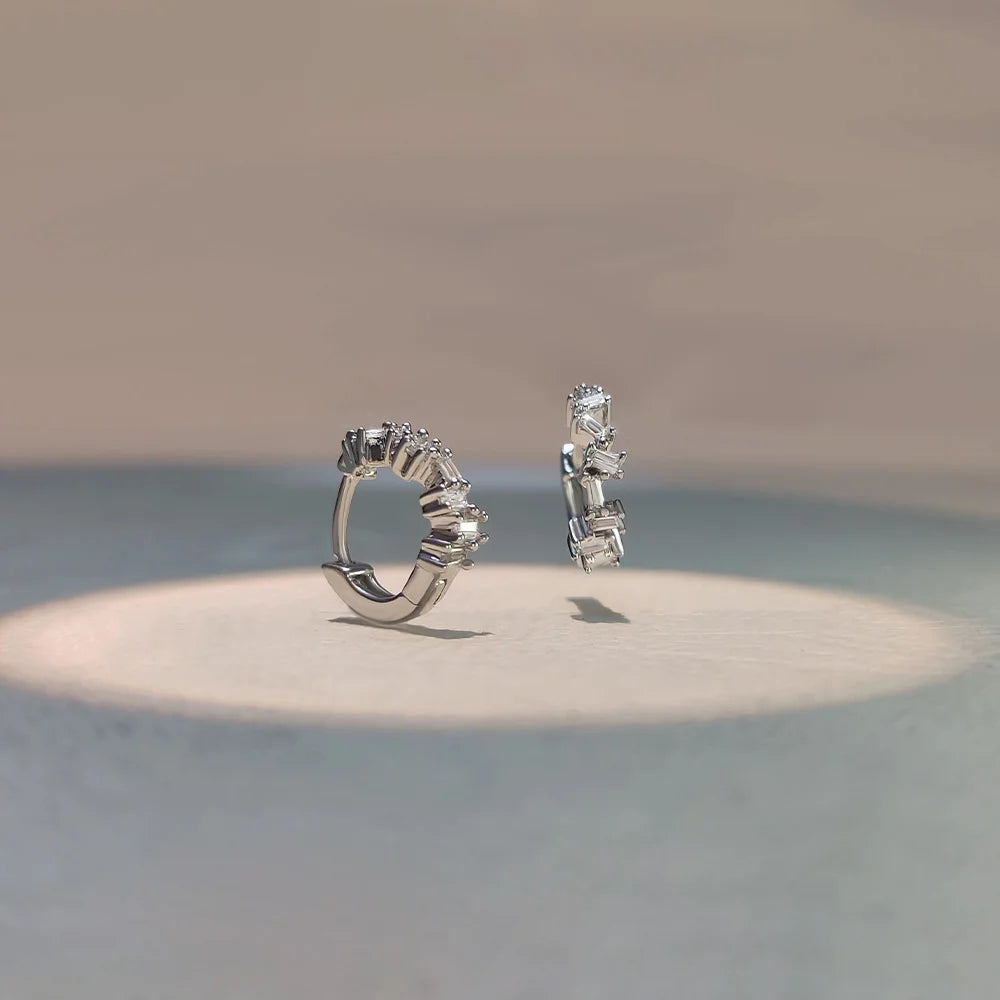 Classic Baguette Diamonds Earrings