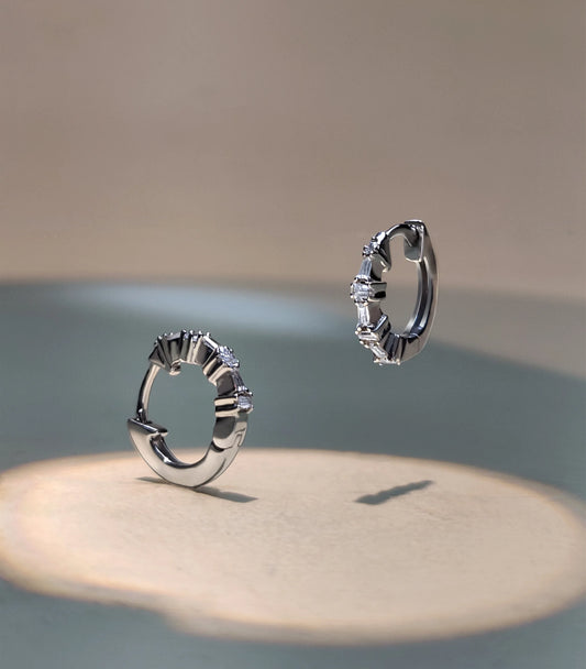 Classic Baguette Diamond Earrings