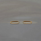 Rhodium Plated Sterling Silver Hoops Studded With Natural Diamonds