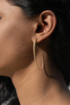 "Comma" Celebrity Sterling Silver Earrings Medium