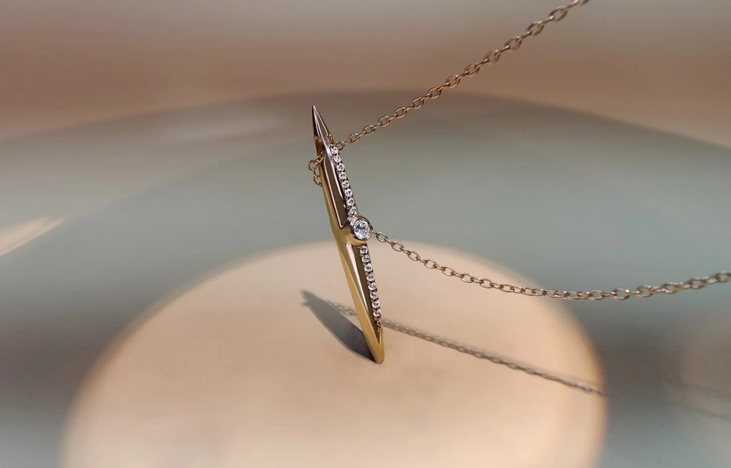 Sterling Silver Trillionated Pendant as seen in Muze Magazine