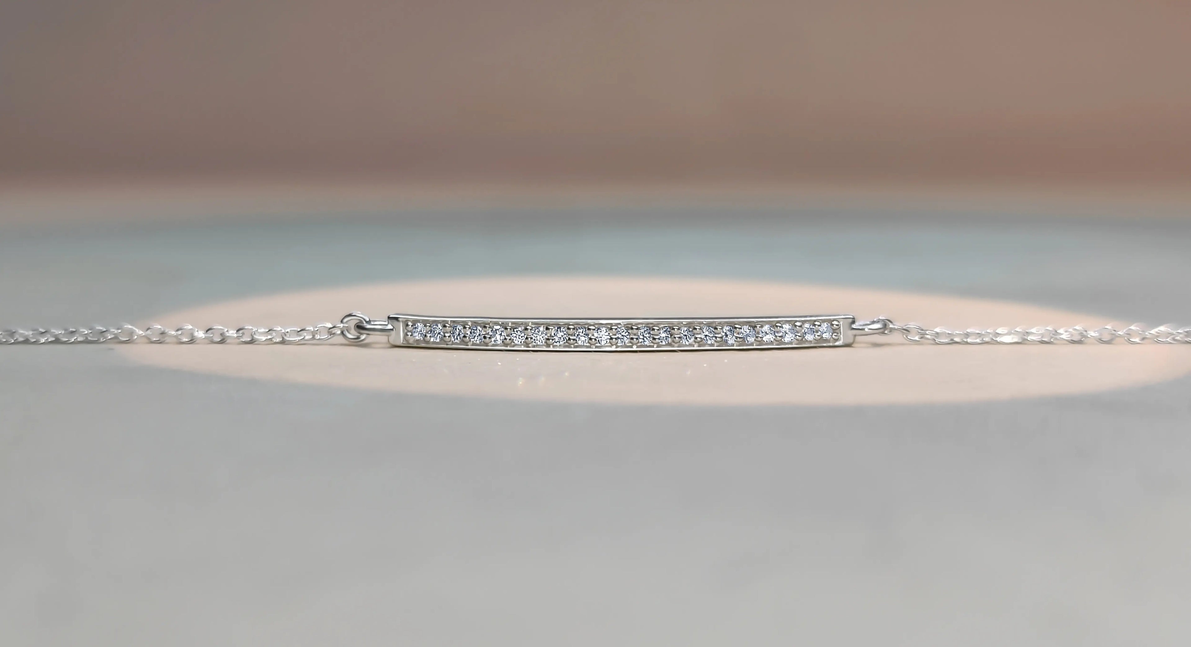 Diamond Bar Bracelet