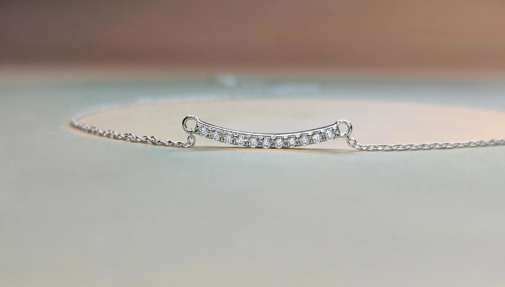 Classic Diamond Bar Necklace