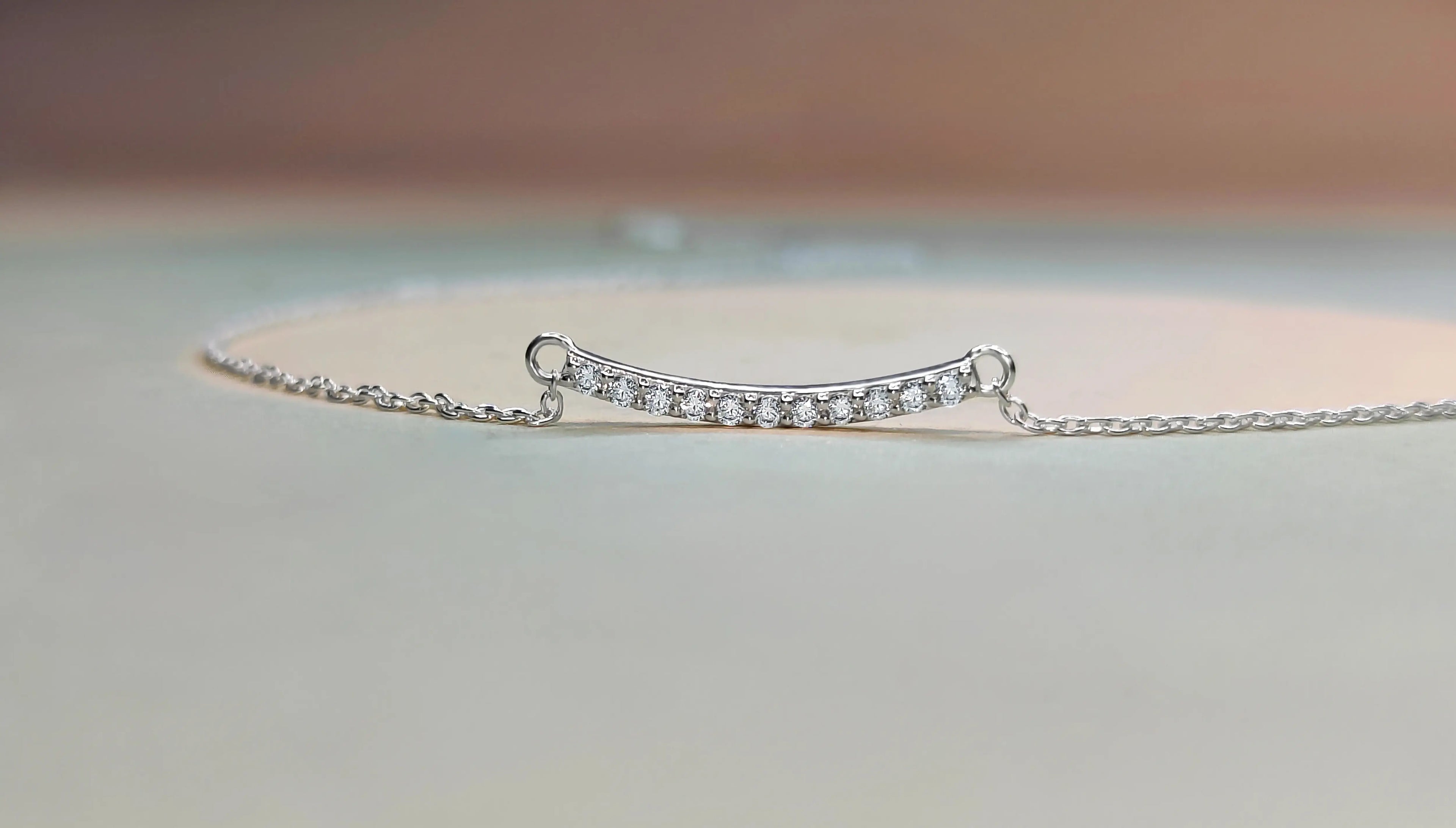 Classic Diamond Bar Necklace