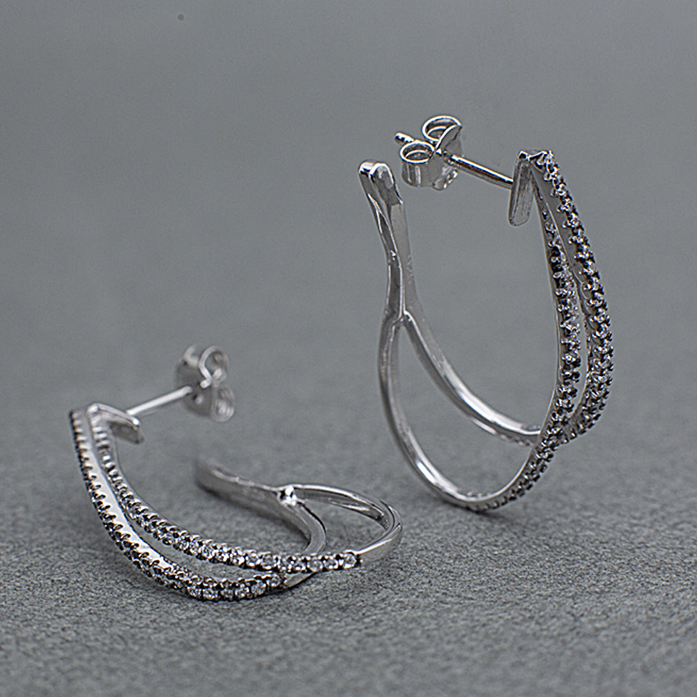 Double Line Earring