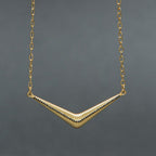 925 Sterling Silver Pendent Gold Plated with White cz