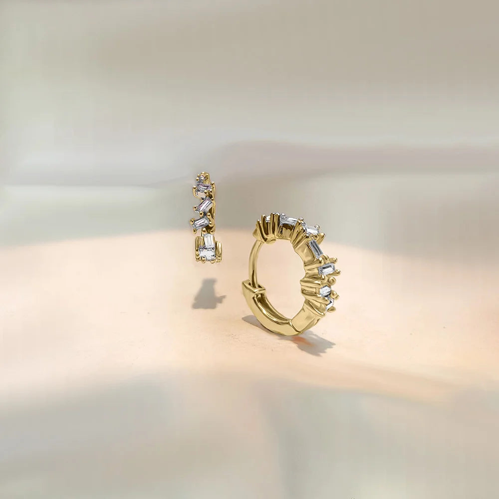 Classic Baguette Diamonds Earrings