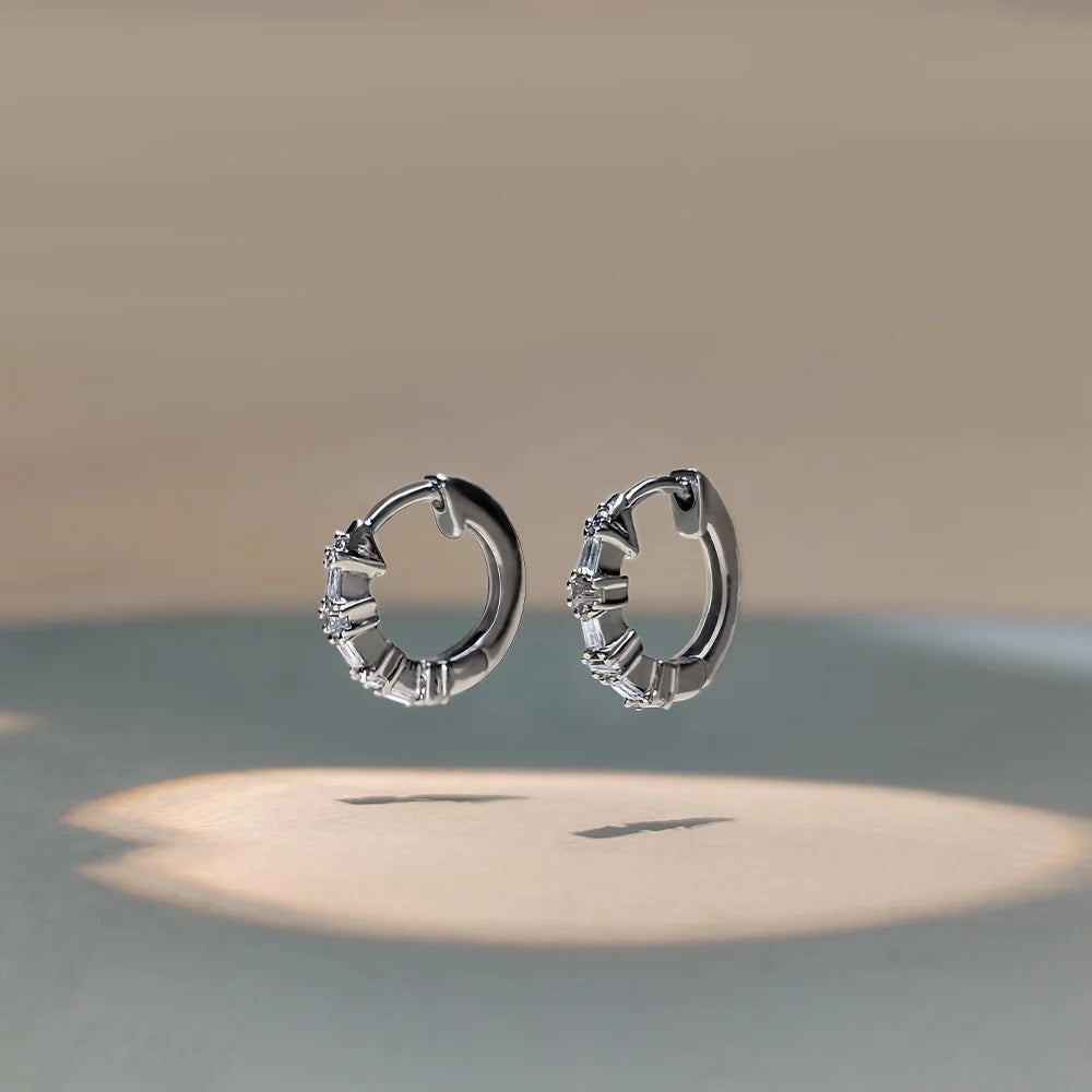 Classic Baguette Diamonds Earrings