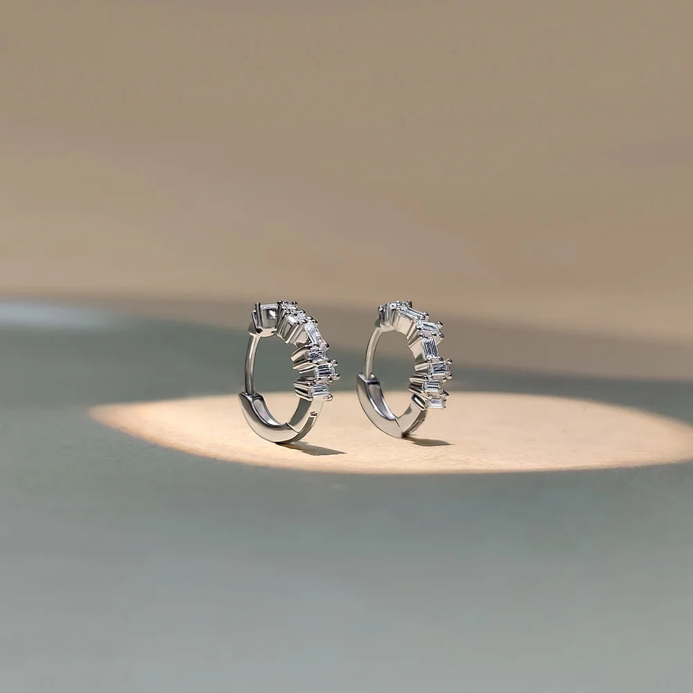Classic Baguette Diamonds Earrings