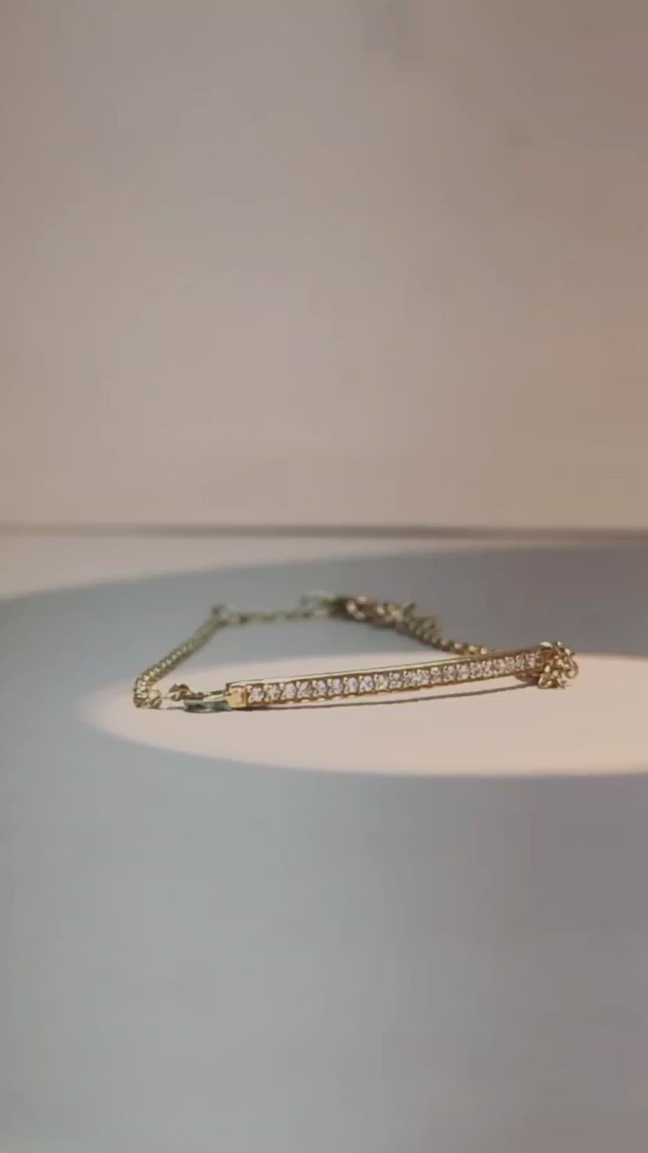 Diamond Bar Bracelet