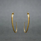 "Comma" Celebrity Sterling Silver Earrings Medium